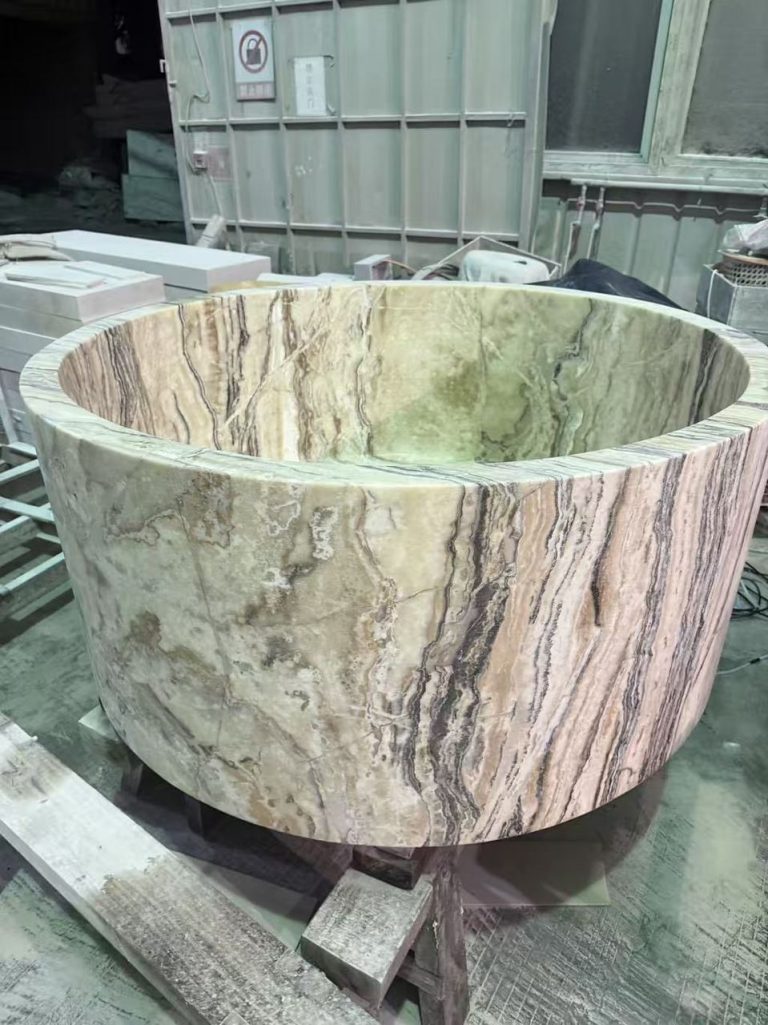 Carved Marble Bowl & Planter