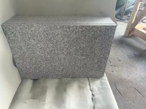 Cut-to-size granite paving packed in a wooden crate