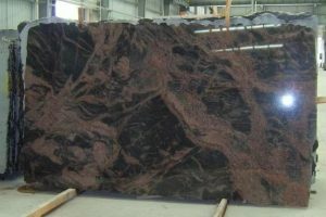 Polished granite big slabs finished at the yard